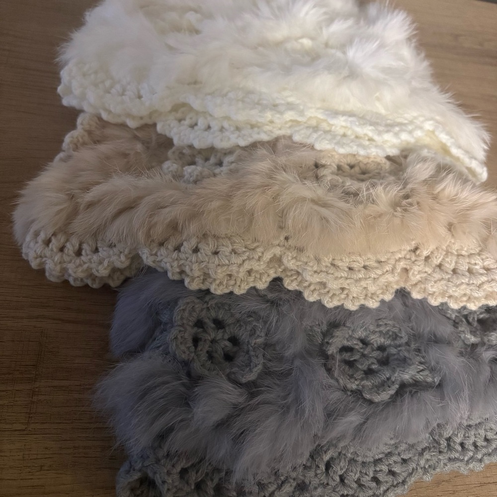 Boutique | 3 Soft Faux Fur Plush Beanie Set - Picture 7 of 8